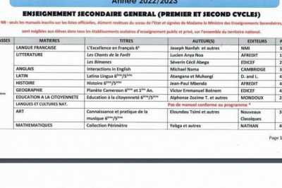 Rentrée scolaire 2022-2023: Les  listes au complet des livres au programme.
