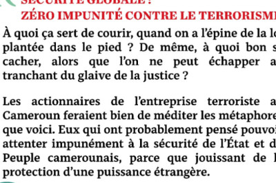 Sécurité globale : Zéro impunité contre le terrorisme