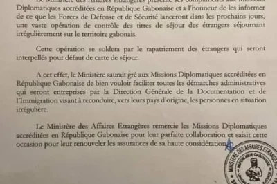 Gabon : Bientôt la traque des  étrangers en situation irrégulière