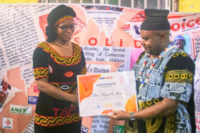 Promotion Culturelle : Maybelle Boma Célébrée aux The Voice Awards 2023